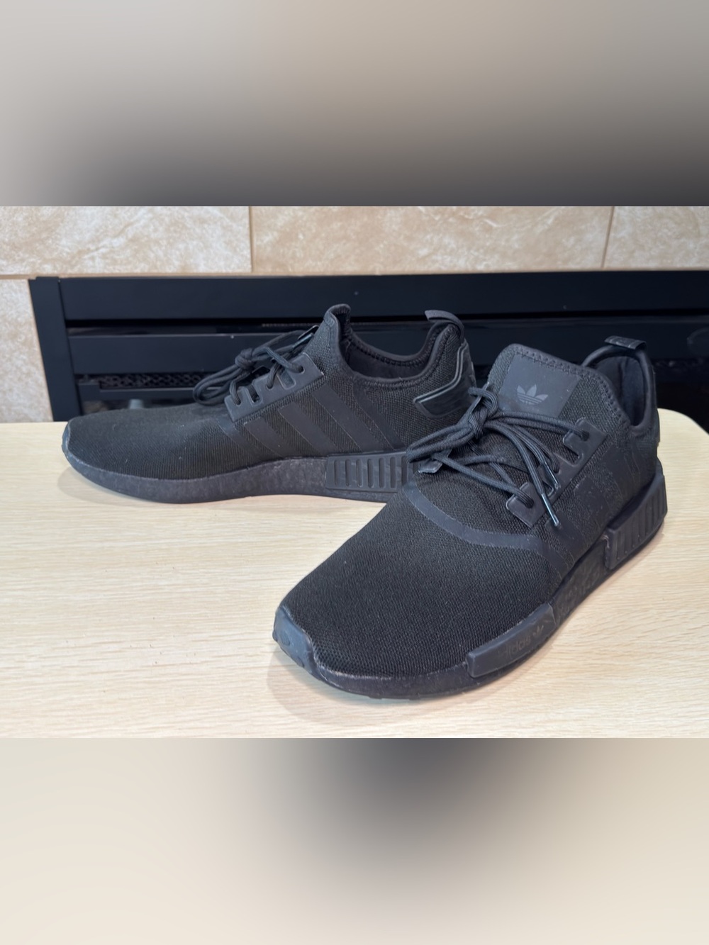 Adidas Originals NMD R1 Primeblue Triple Black Sneakers GZ9256 Men's 13 US Shoes